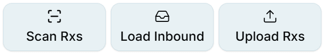 The upload, scan, and PMS load buttons